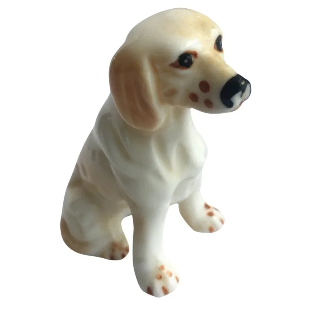 Vintage Dog Figurine Statue - White Standard or Mini Miniature Poodle‎